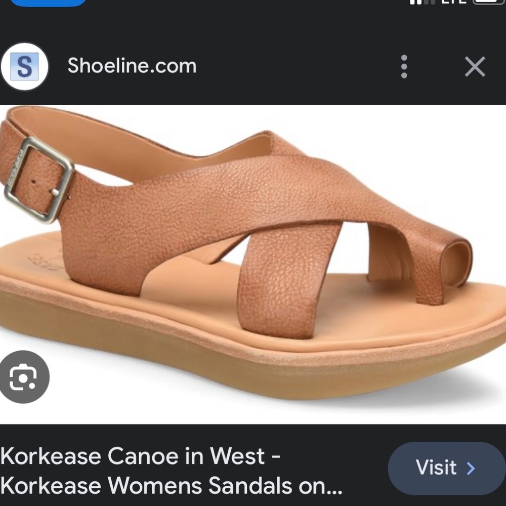 ISO kork-ease canoe sandal, size 7 or 7.5